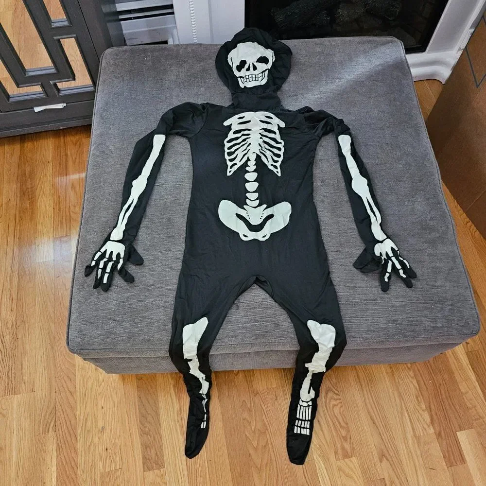 Morphsuits Unisex Halloween glow in the dark Skeleton Costume One Piece Bodysuit